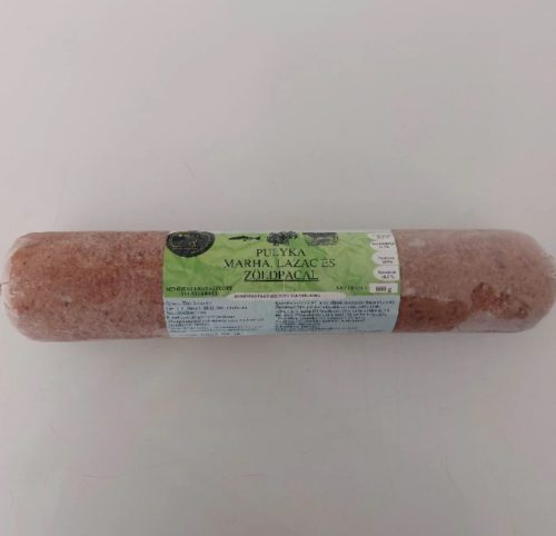 Pulyka, marha, lazac menü kutyáknak, zöldpacallal 800g, Special Dog Food