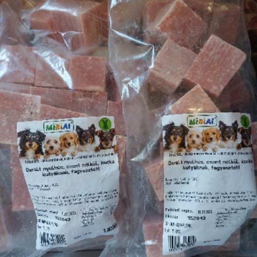 Prémium darált nyúlhús, kockázva 1kg, MIBIAL