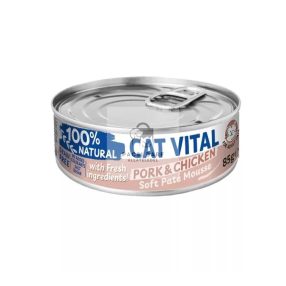 Cat Vital Soft Paté Mousse macskáknak - Sertés és csirke