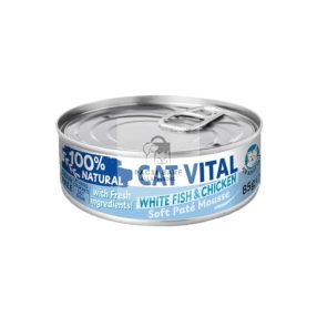   Cat Vital Soft Paté Mousse macskáknak - Fehér hal és csirke
