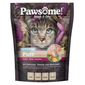   Pawsome! Fresh & Dry szárazeledel idős macskáknak - Pulyka