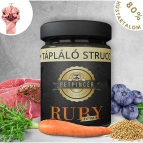   RUBY EXTRA - Strucchús főtt menü kutyáknak, 80% hústartalommal 300 g, Petpincér 