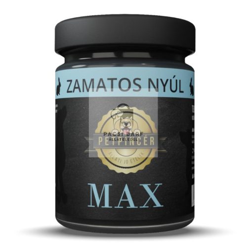 MAX - Zamatos nyúl, főtt menü kutyáknak, PetPincér