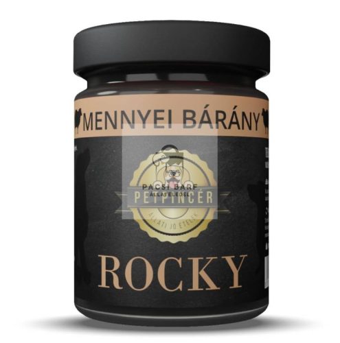 ROCKY - Mennyei bárány, főtt menü kutyáknak, PetPincér