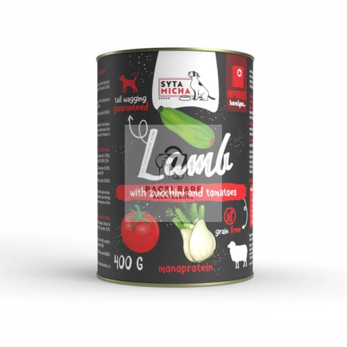 Syta Micha Nedves kutyaeledel - bárányhússal, cukkinivel és paradicsommal 400 g