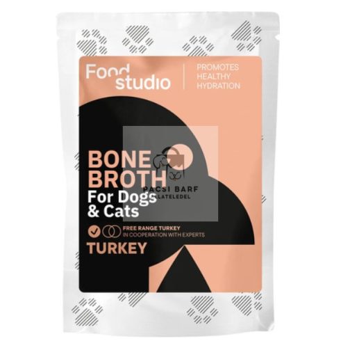 Food Studio szabad tartású pulyka csontleves kutyáknak és macskáknak
