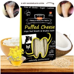  Természetes fogtisztító stick kutyáknak, 70g - Qchefs Puffed Cheese