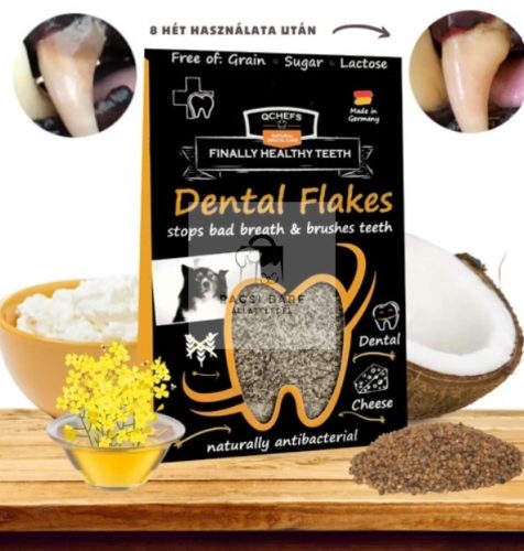 Dental Flakes - Természetes fogtisztító pehely kutyáknak, Qchefs 