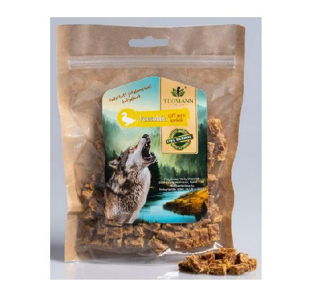 Szárított Kacsahús Soft Mini kockák 125g, Teomann