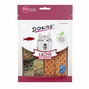 Szárított lazac csikokban, Dokas