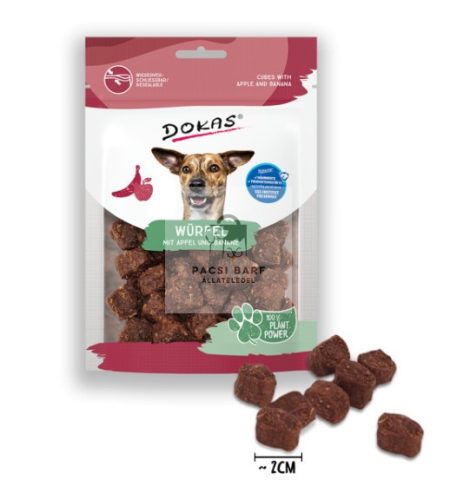 Vegetáriánus kockák almával és banánnal 105 g, Dokas