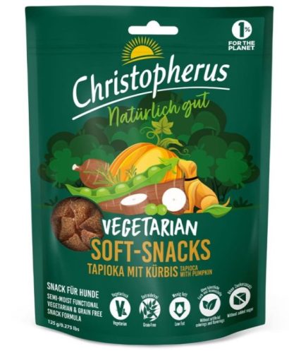 Vegetarian - Soft Snack Tapióka és tök 125g, Christopherus