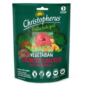   Vegetáriánus snack - Crunchy Snack alma és lencse 125g, Christopherus