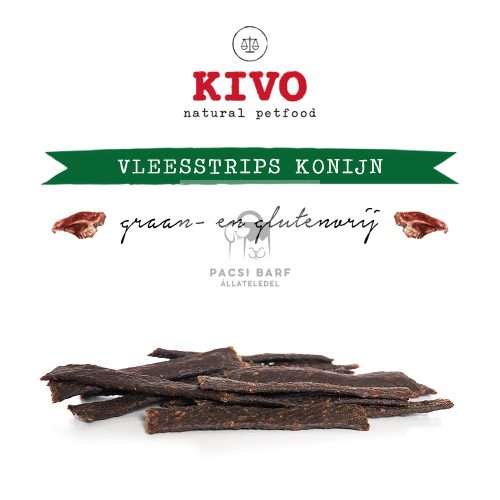 Szárított nyúlhús csíkok 200g, KIVO