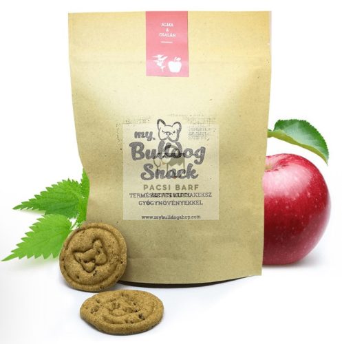 My Bulldog Snack – Természetes kutyakeksz - Alma csalánnal