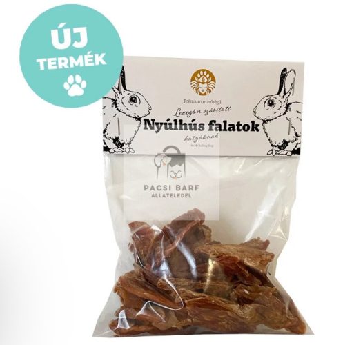 Levegőn szárított nyúlhús – 100 g, My Bulldog Shop