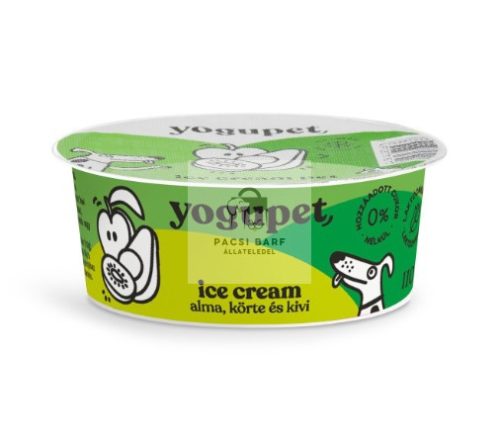 Yogupet - Ice Cream - Joghurt kutyáknak/cicáknak - Alma, Körte és Kivi