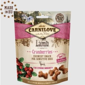   Carnilove Crunchy Lamb with Cranberries - Bárányos ropogós jutalomfalat kutyáknak, 200g
