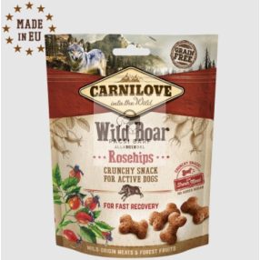   Carnilove Crunchy Wild Boar with Rosehips - Vaddisznós ropogós jutalomfalat kutyáknak, 200g