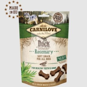   Carnilove Soft Duck with Rosemary - Kacsás puha jutalomfalat kutyáknak, 200g