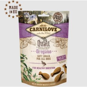   Carnilove Soft Quail with Oregano - Fürj oregánóval puha jutalomfalat kutyáknak, 200g