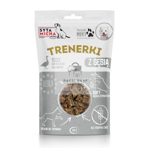 Syta Micha Trenerki Tréningfalat kutyáknak – Lúdhússal (80 g)