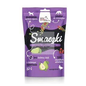   Syta Micha Smaczki Tréningfalat kutyáknak – Kacsa, áfonya és körte (80 g)