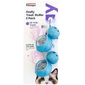   Petstages Firefly Treat Stuffer, sötétben világító macskajáték 2db