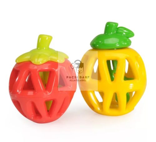 Jutalomfalat rejtő TPR játék eper / alma kb 13 cm, Camon