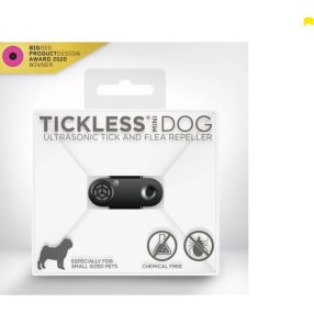   Vegyszermentes, tölthető kullancs- és bolhariasztó medál kutyáknak és macskáknak, TICKLESS - mini FEKETE