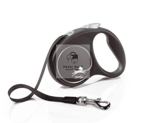 flexi Black Design szalagpóráz, S